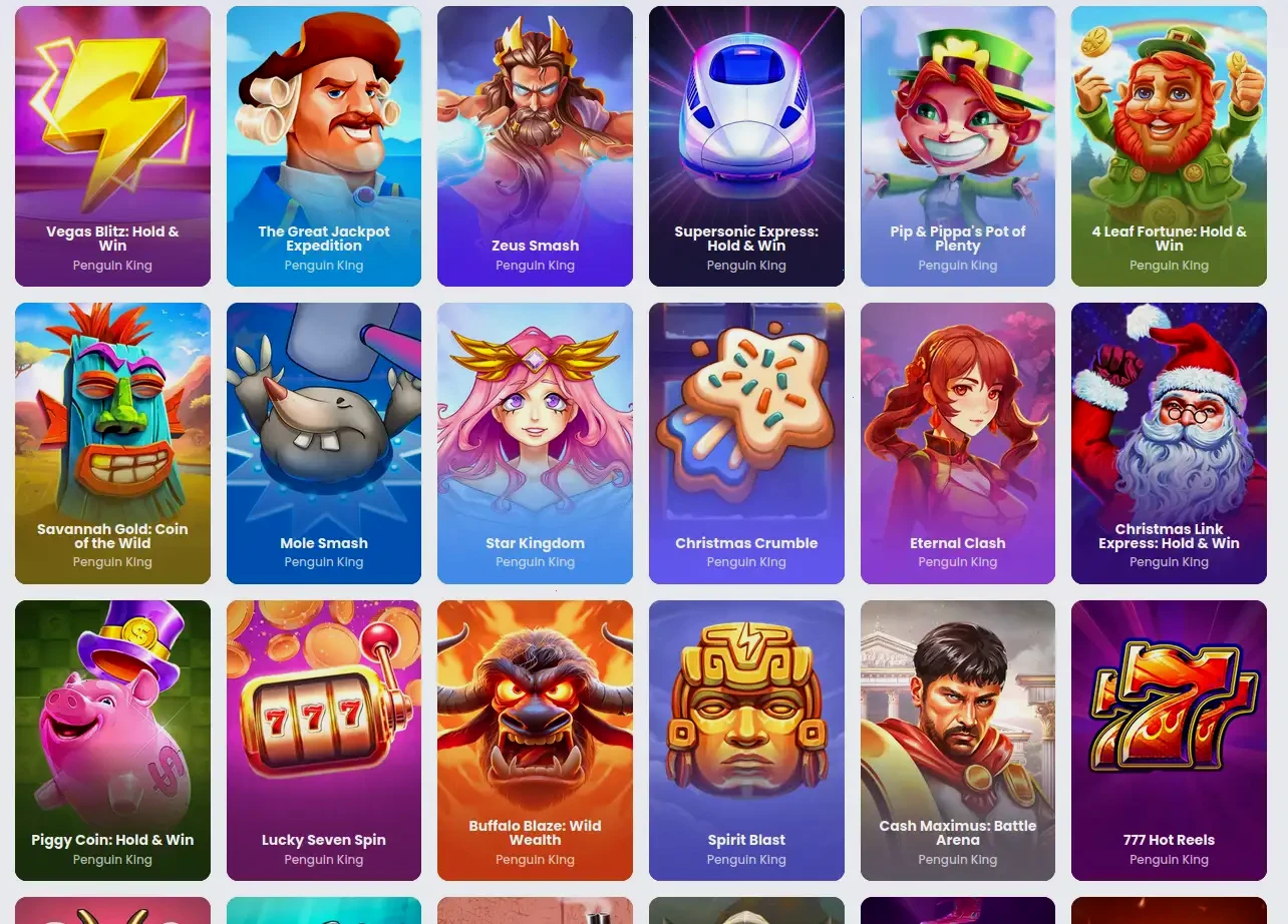 Play2win Online Casino Spielübersicht