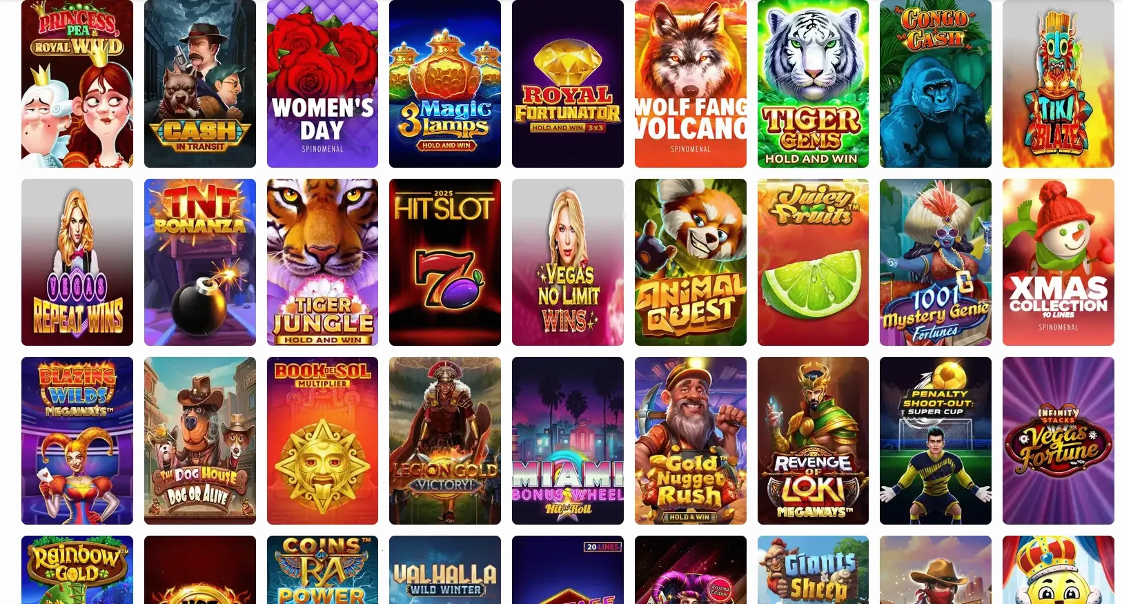 Play2win Online Casino Login-Bereich und Spielauswahl 2026