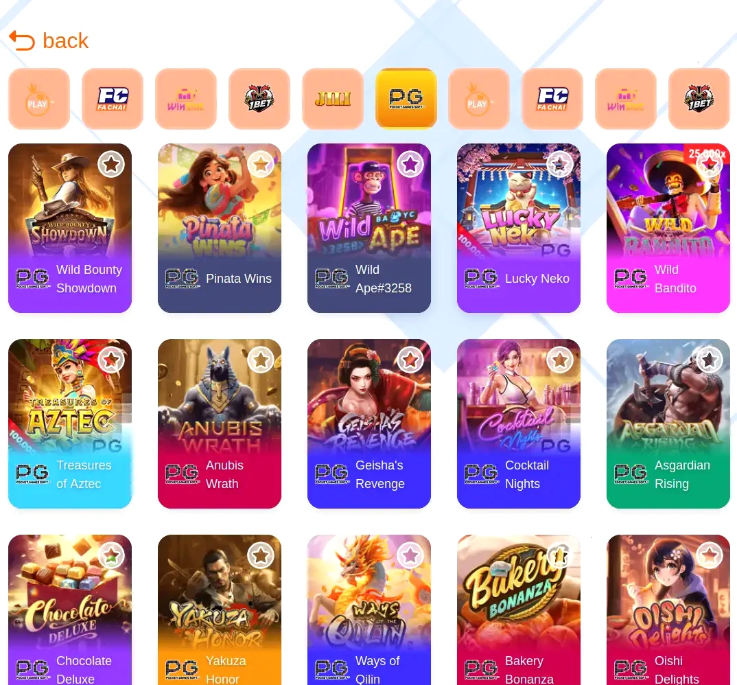 Play2win Casino App Oberfläche auf dem Smartphone